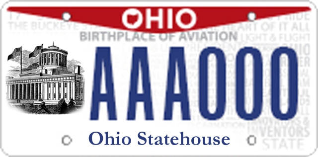 Leader in Flight License Plate  National Aviation Heritage Area