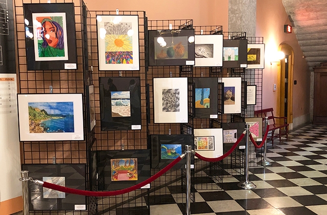 Student Art displayed at the Ohio Statehouse