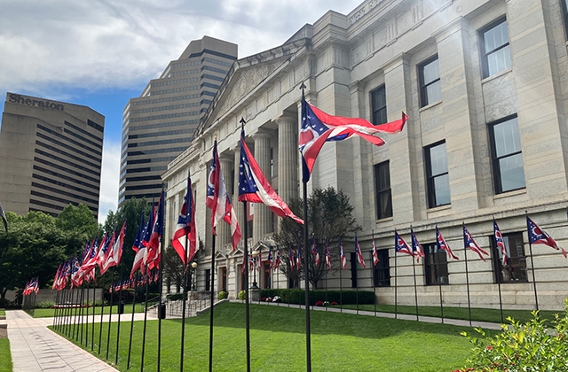 Veterans Plaza on Third Street