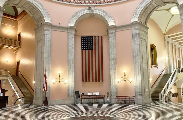 Rotunda flag display