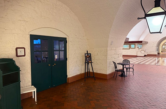 Doors to the Cafe Closed